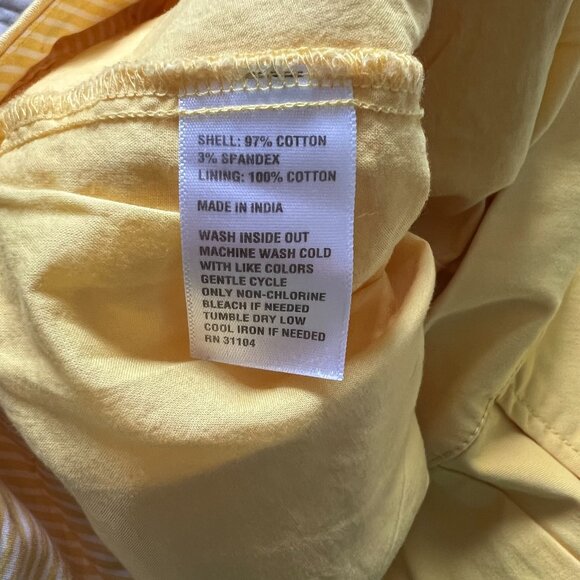 Crown & Ivy Yellow Scalloped Skirt Size 4 - Picture 5 of 5